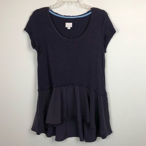 Anthropologie | Postage Stamp | Top with Ruffle